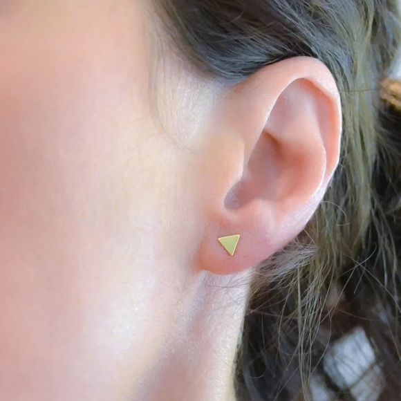 Stainless Steel Stud Earrings - Picture 3 of 5